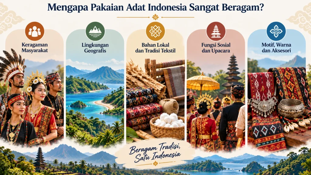 Faktor yang memengaruhi keragaman pakaian adat Indonesia