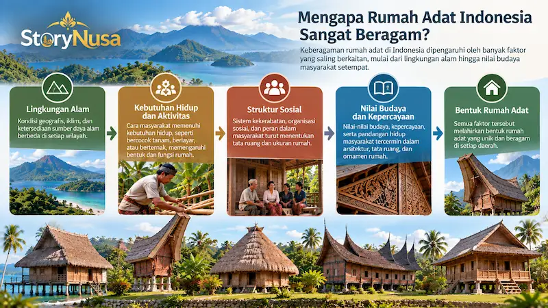 Faktor yang memengaruhi keragaman rumah adat Indonesia