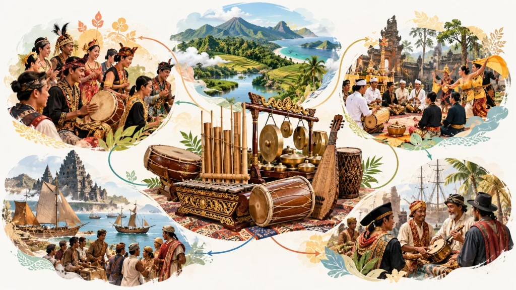 Keragaman musik tradisional Indonesia dari berbagai konteks budaya