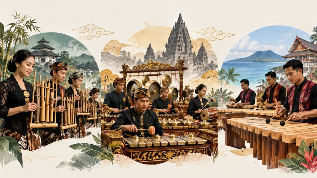 Angklung, gamelan, dan kolintang dalam konteks warisan budaya UNESCO
