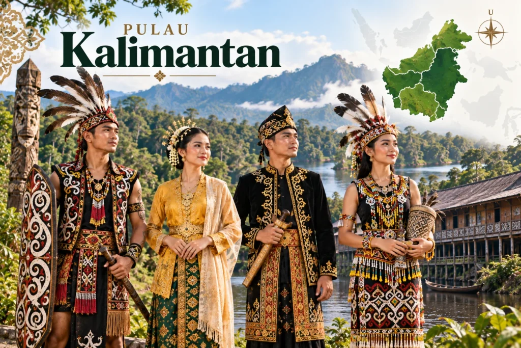 Beragam tradisi busana dari berbagai komunitas di Kalimantan