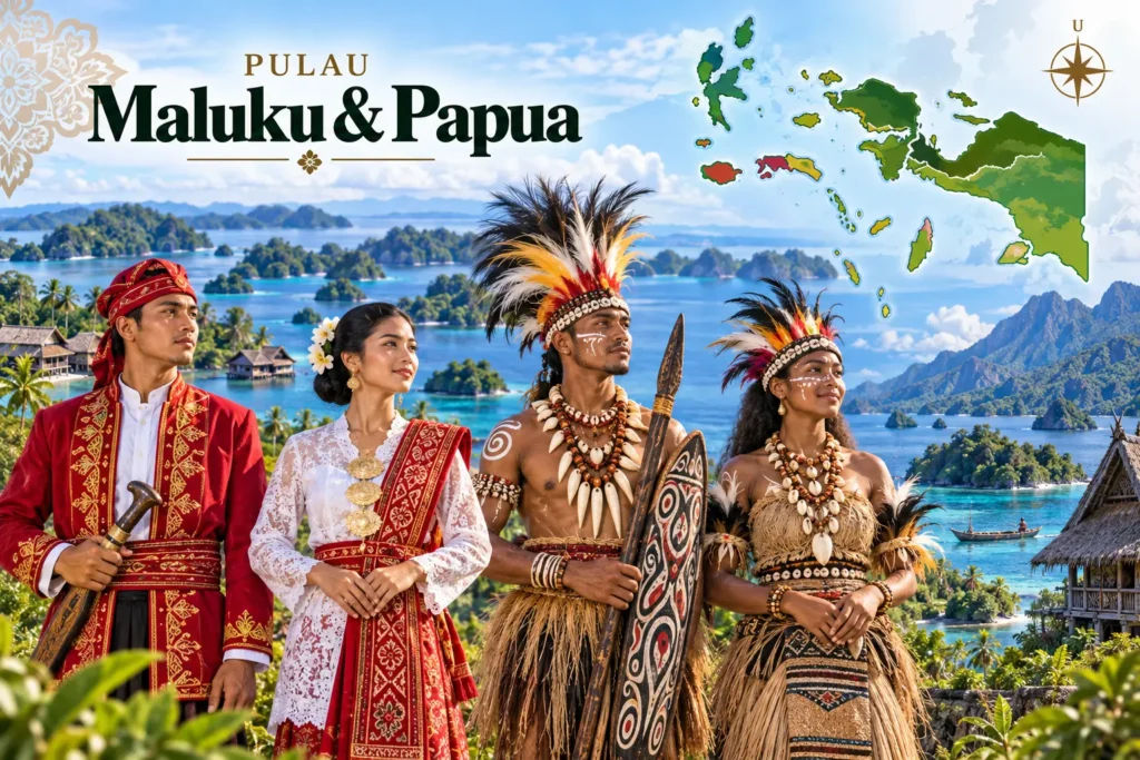 Tradisi busana yang beragam dari Maluku dan Papua