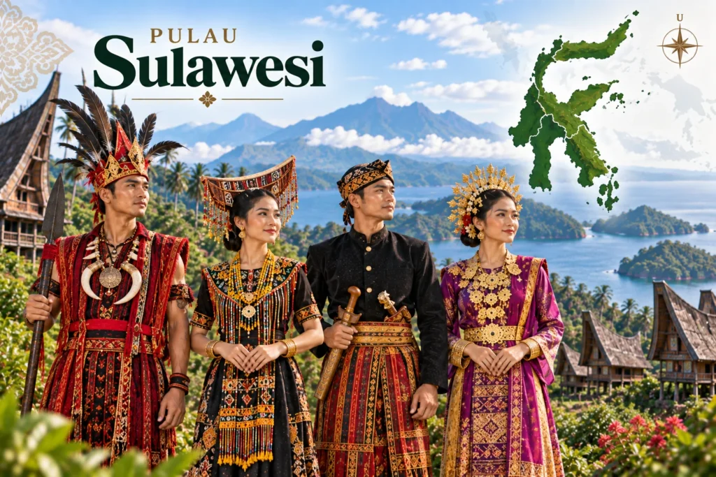 Kekayaan tradisi busana dari berbagai komunitas di Sulawesi