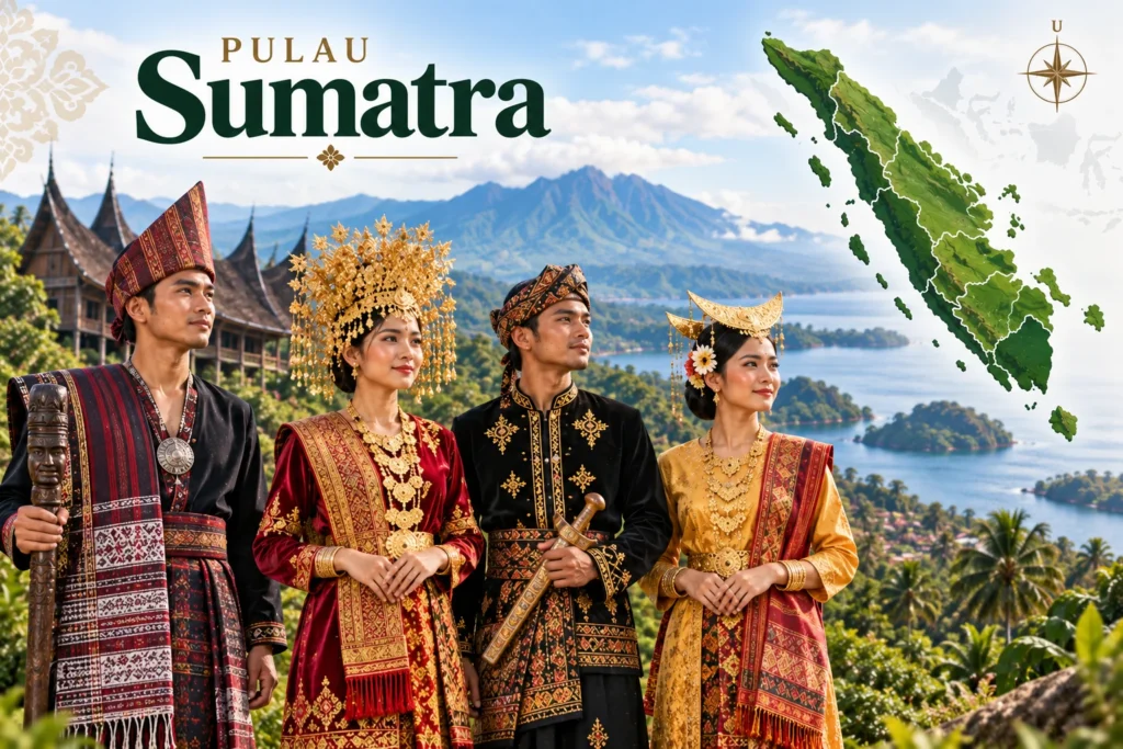 Contoh keragaman tradisi busana di Sumatra