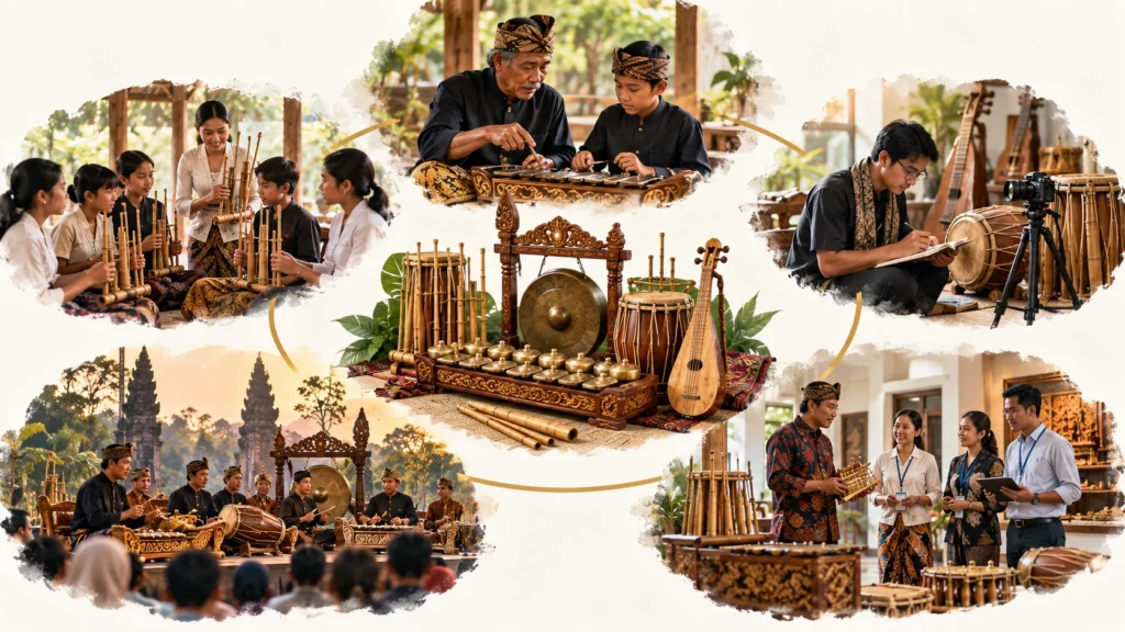 Pewarisan dan pelestarian musik tradisional Indonesia