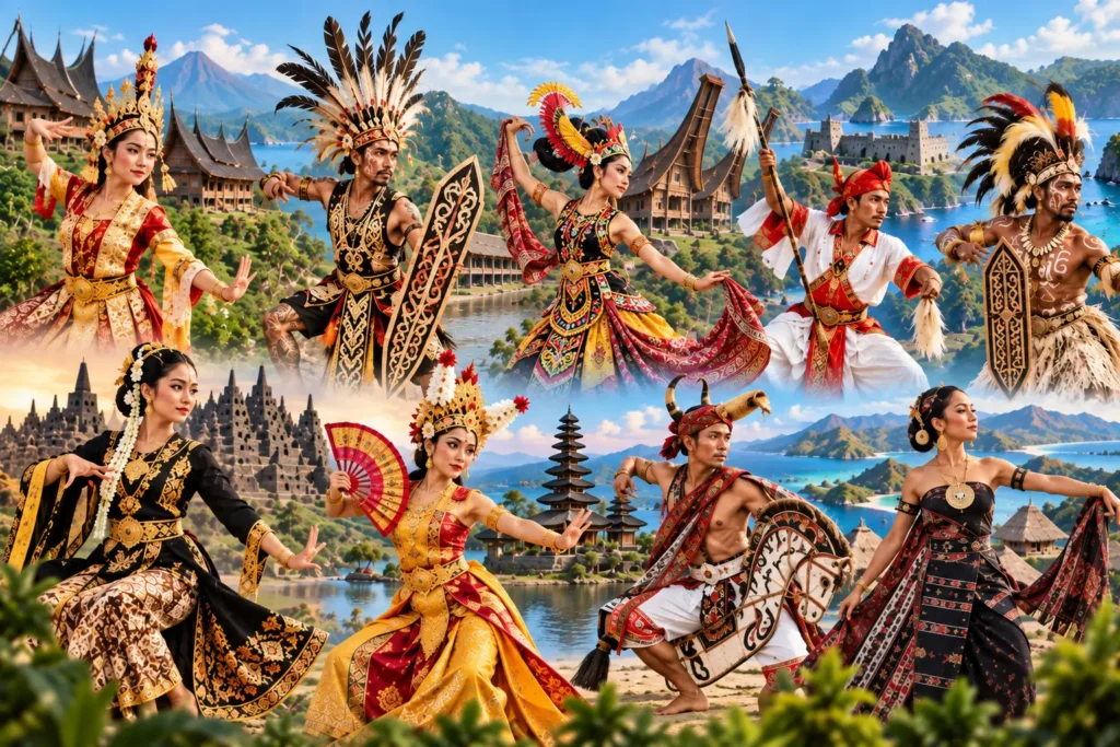 Ragam tari tradisional Indonesia dari berbagai kawasan