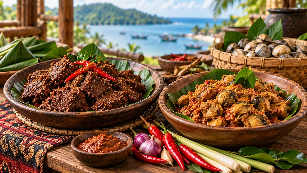 Rendang lokan berbahan kerang dalam tradisi kuliner Minangkabau